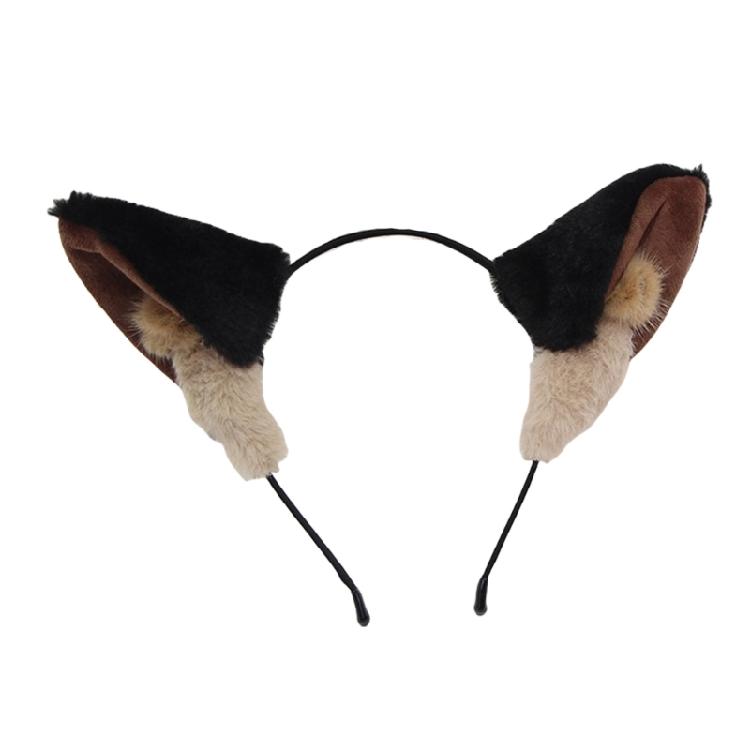 Söt Pannband Tecknad Valp Hårband Iögonfallande Huvudprydnad Huvudbonad för Halloween Cosplay Rollspel