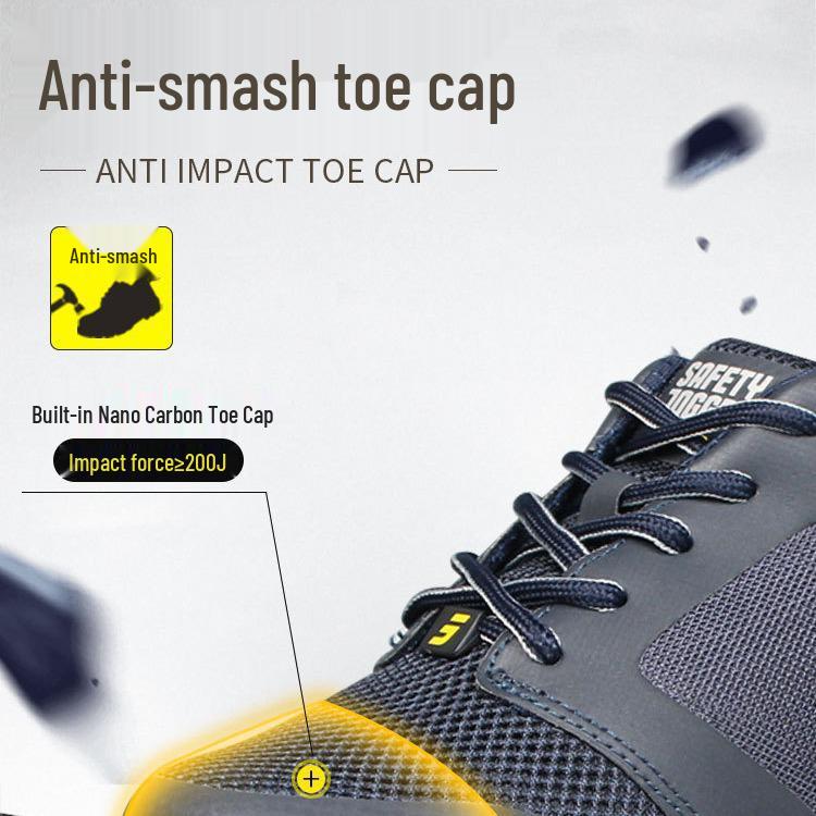 Men's Protective Shoes: Anti-smash, Anti-puncture, Breathable Mesh, Anti-static, Anti-slip, Year-round Use