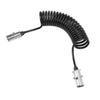 7 Way Trailer Cord Heavy Duty Coiled 7 Way Electrical Power Wire for Semi Trucks Tractors Trailer