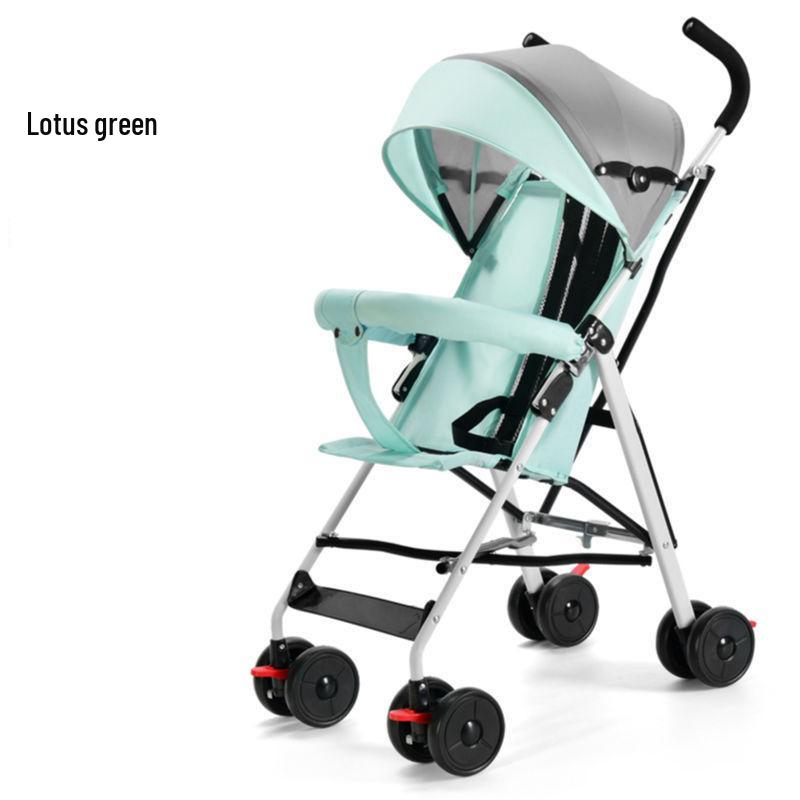 Ultralekki, Kompaktowy, Składany Wózek Dziecięcy z Amortyzacją - Idealny na Letnią Wyprawę