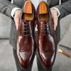 Brock men's shoes new British leather shoes men's leather shoes engraved men's casual shoes leather shoes