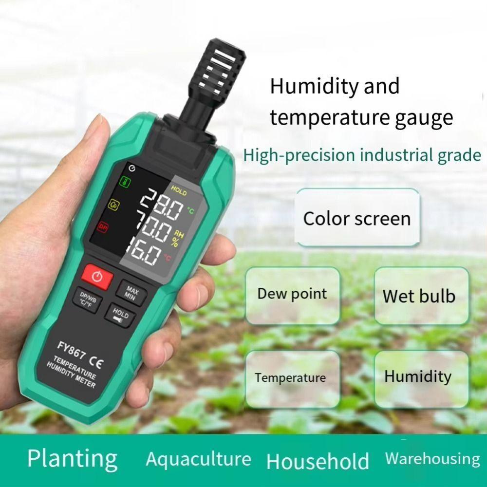 High Precision Digital Psychrometer Advanced Sensor Temperature & Humidity Meter  Dew Point