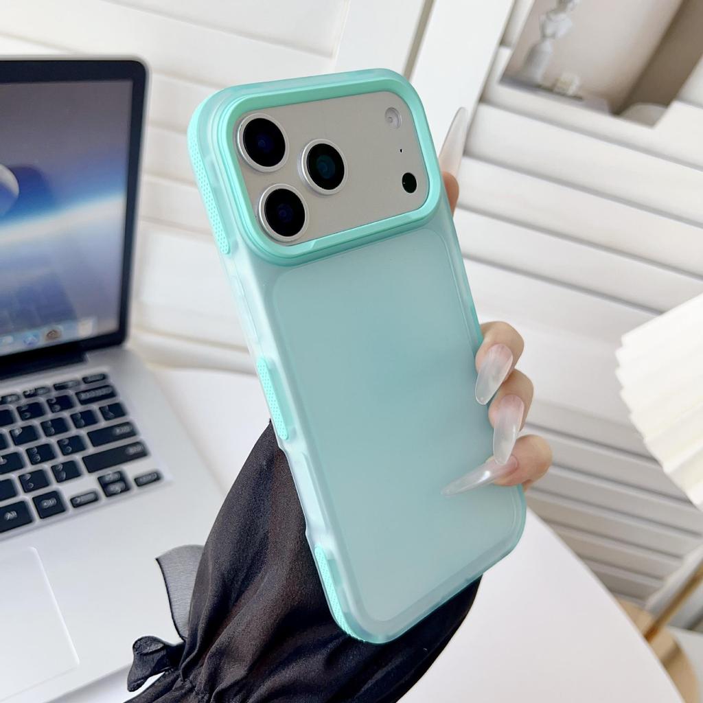 Vibrant Matte Phone Case for Apple 17PROMAX with Soft Skin Feel and Large Holes for 13/14 Models