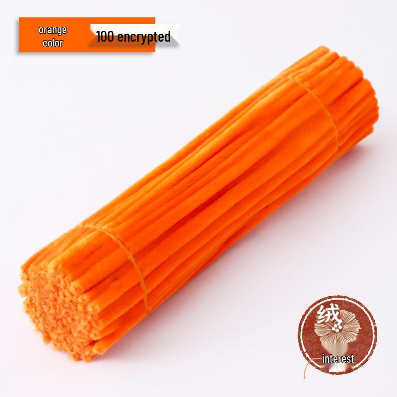 Macaron Twist Stick: Encrypted Velvet & Faux Plush Chenille Stems - DIY Mixed Color Craft Pack
