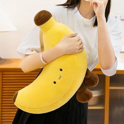 Bambola Banana Morbido Peluche Pelle Elastica Amichevole Cuscino Coccoloso Cuscino per Riposo Regalo per Bambini