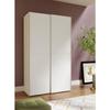 Wardrobe with 2 Sliding Doors - Matt White - L 120 X D 61.2 X H 190.5 Cm - OZZULA