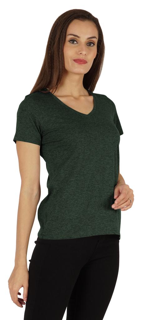 Inkmeso Womens Short Sleeve V-Neck Shirts Casual Regular Fit Tee T-Shirt Basic