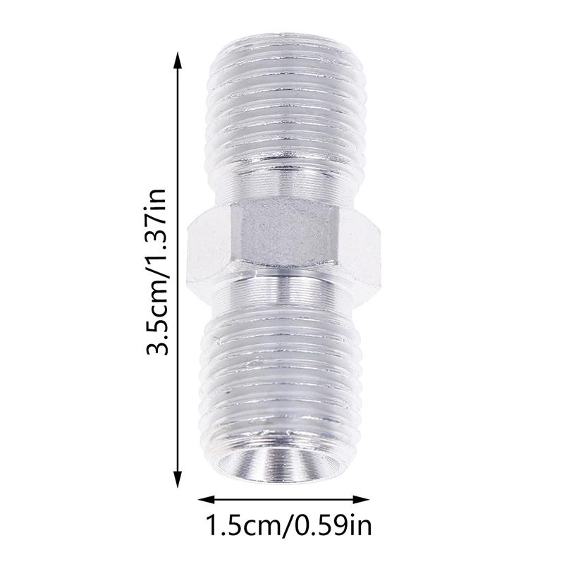 

1/4 Male NPT Nipple Fitting, Pipe Fitting Adapter For Connection Of Airless Paint Sprayer Hose And Others 3 PCS 1/4 Male To серебряный