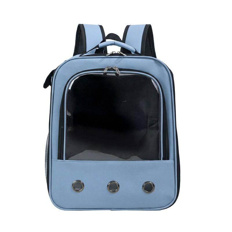 Fashion Transparent Visible Pet Carrier, Portable Large Capacity Breathable Handheld & Dual‑Shoulder Bag for Cats Small Dogs