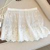 Transparenter Sicherheitsrock Petticoat Hohe Taille Netz Unterrock Slips Kleid Mädchen