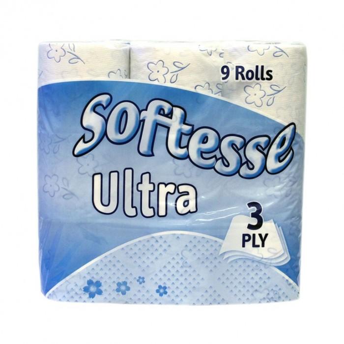 Softesse 3 Ply Ultra Toilet Roll (Pack of 9)
