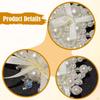 2 Pieces Bridal Hair Clips Lady Daily Styling Dance Decoration Women Headpiece