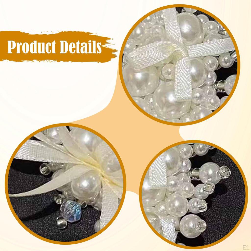 2 Pieces Bridal Hair Clips Lady Daily Styling Dance Decoration Women Headpiece