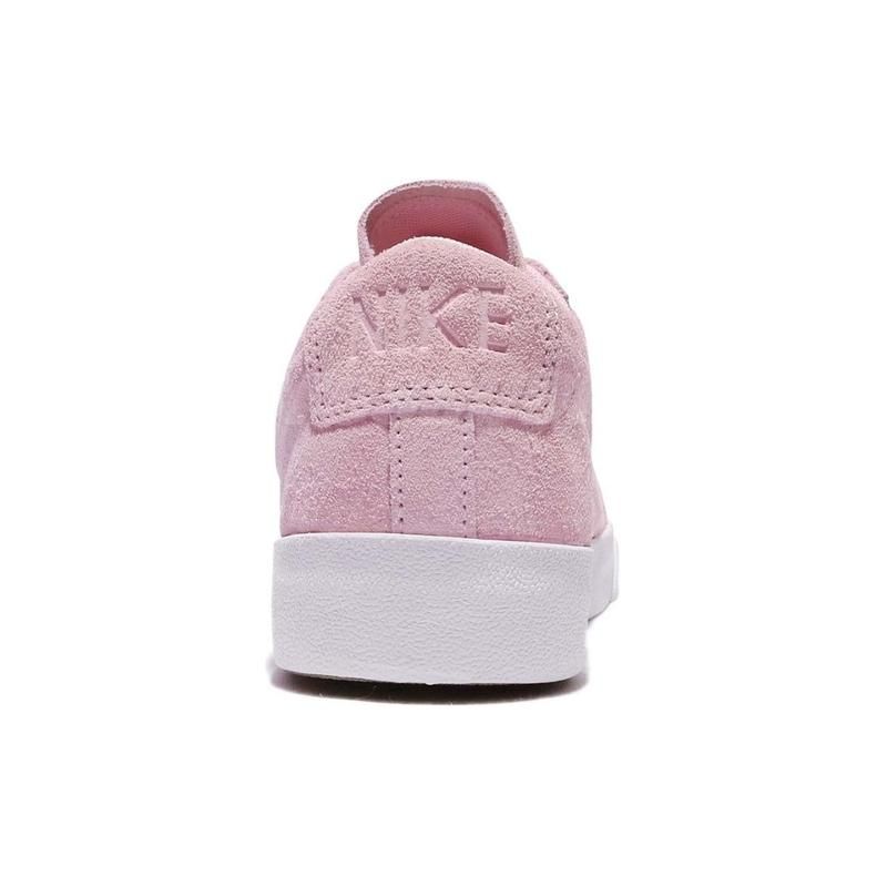 Nike Blazer Non-Slip Shock Absorption Low-Top Skate Shoes Women Sneakers Pink White AA3962-602