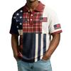 Men's Single Breasted Button Down Short Sleeved Casual And Comfortable Top