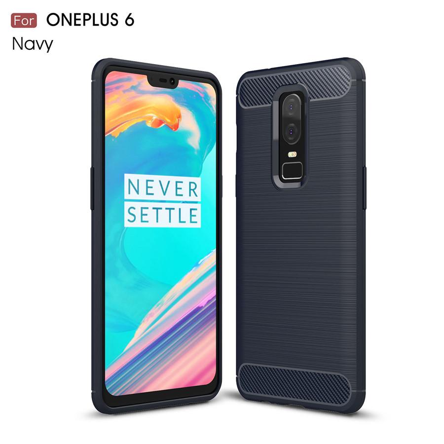 

Чехол для Oneplus 6 A6000 A6003 Противоударный силиконовый бампер Мягкий силиконовый TPU Задняя крышка Матовый чехол для телефона для Oneplus 6 Oneplus6 A6000 OnePlus 6 тёмно-синий