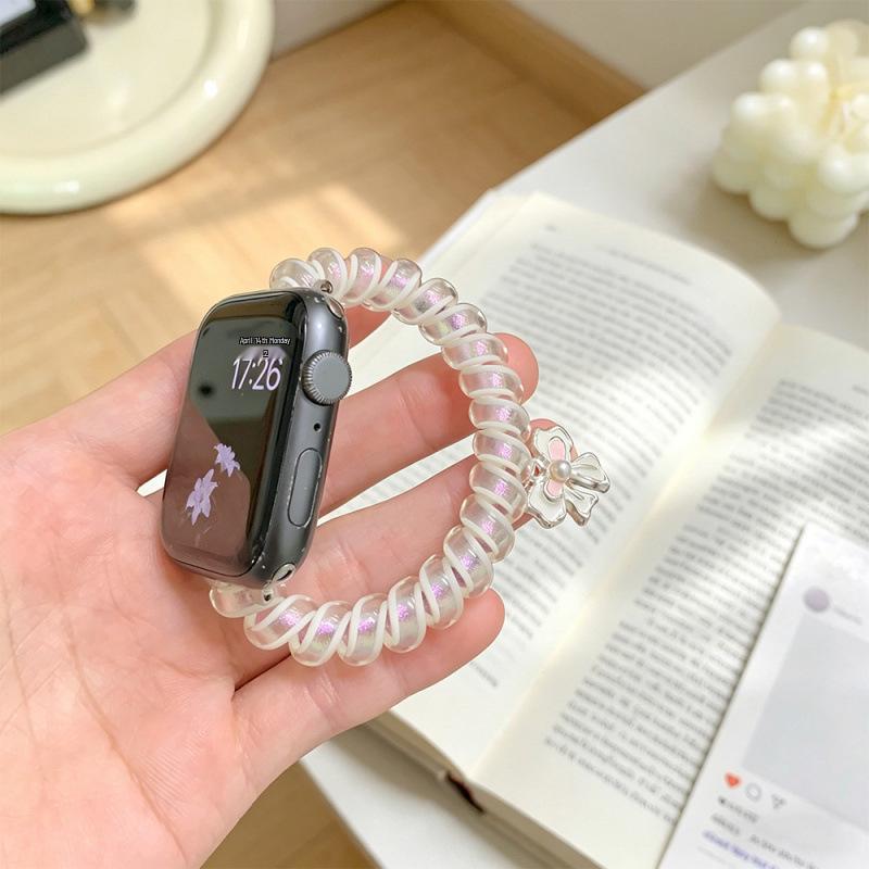 

Iridescent Bowknot Lanyard for Apple Watch 11, Huawei & Xiaomi Huawei GT6 46mm жёлтый/радужный