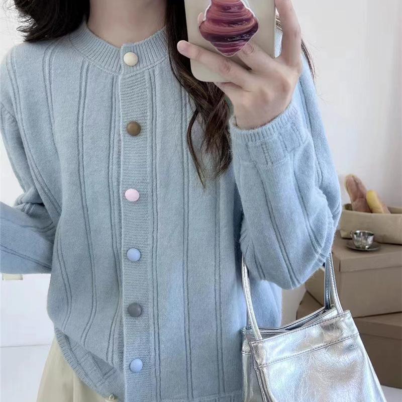 Retro Hong Kong Red Cable Knit Loose Sweater - Women's New Year Pullover