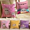 Cute Quirky British Cartoon KKetnipz Cushion Cover Pillowcase Antidustmite Living Room Sofa Decor Cushion Room
