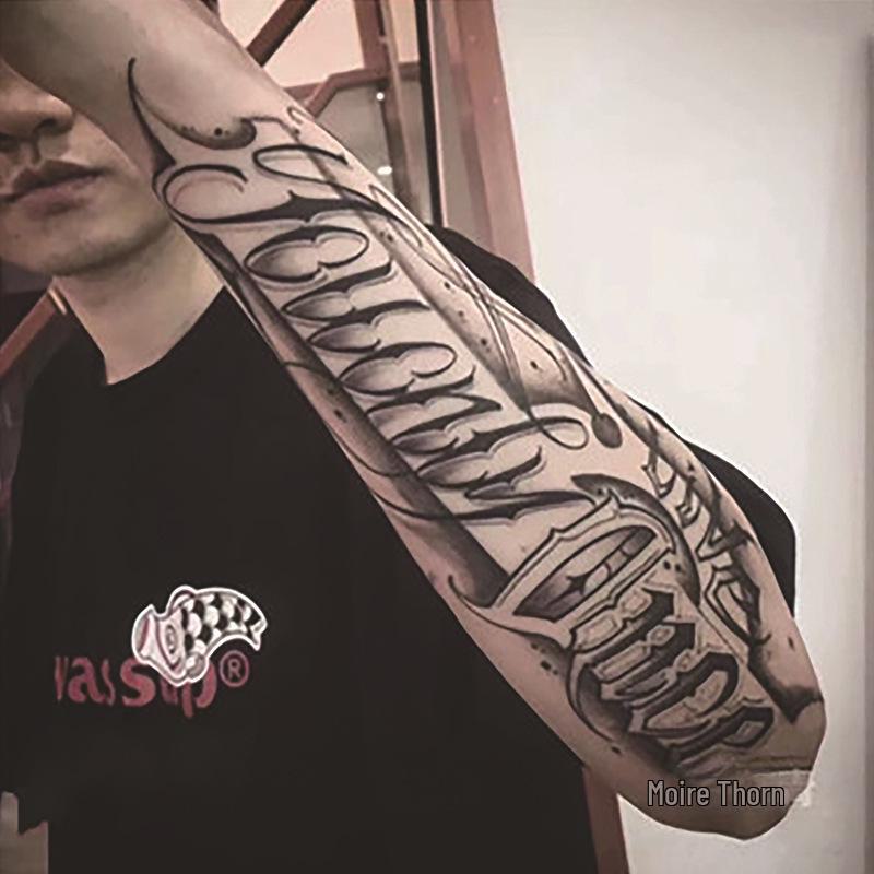 Waterproof Herbal Juice Tattoo Decals - Semi-Permanent, Non-Reflective for Men & Women’s Arms, Chest, Back