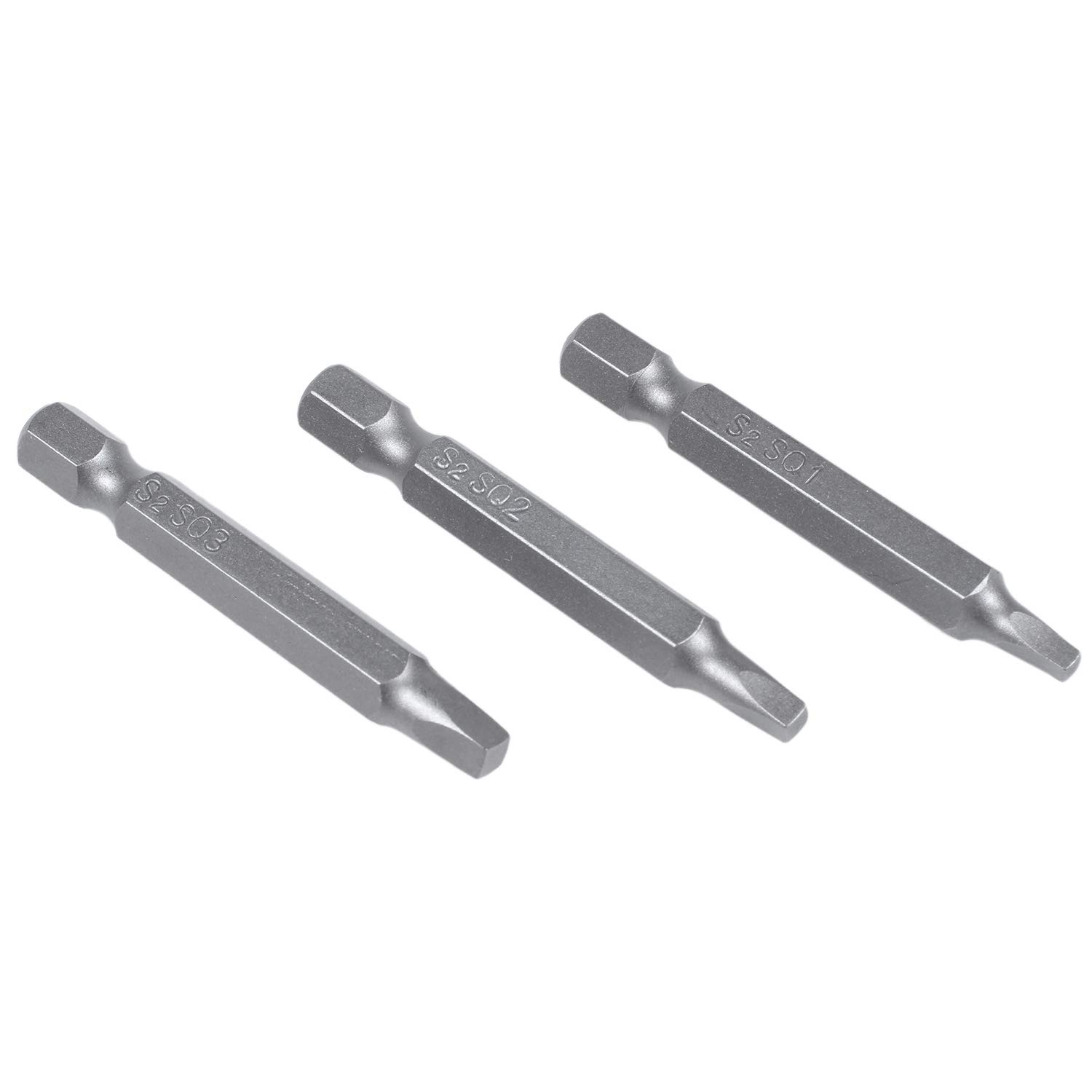 

Ahvqevn 50mm Inch Hex Square Bit Square Head Screwdriver Bits 2 Alloy Steel Magnetic Screwdriver Bit Set Hand Tools 3-Piece 1/4