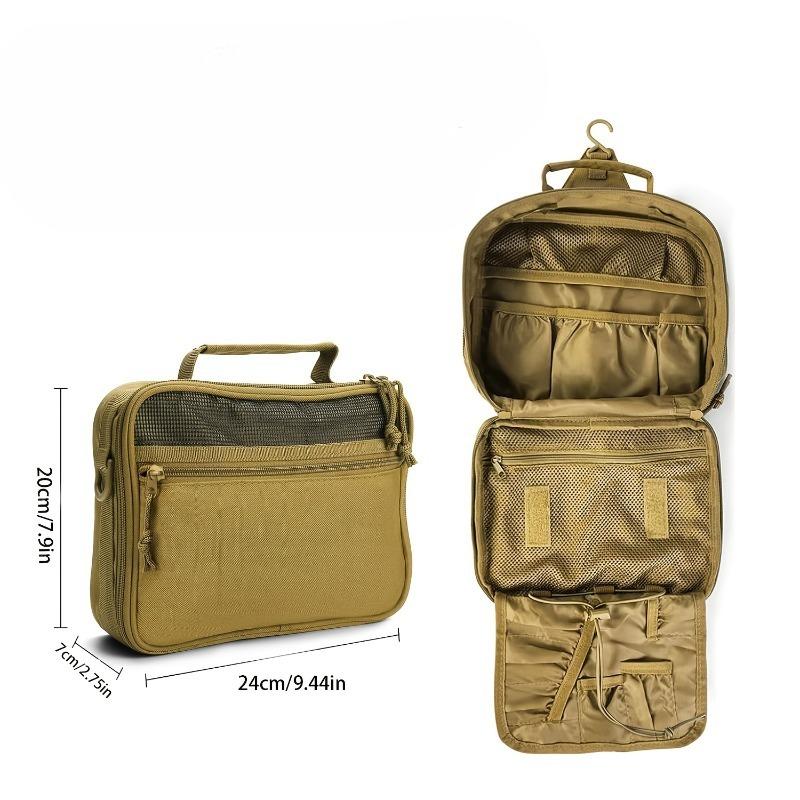 Men's Portable and Durable Tactical Outdoor Bag Multi-purpose Tactical Storage Bag Fishing Bag and Toiletry Bag,Toiletries Travel Bag for Short Trips