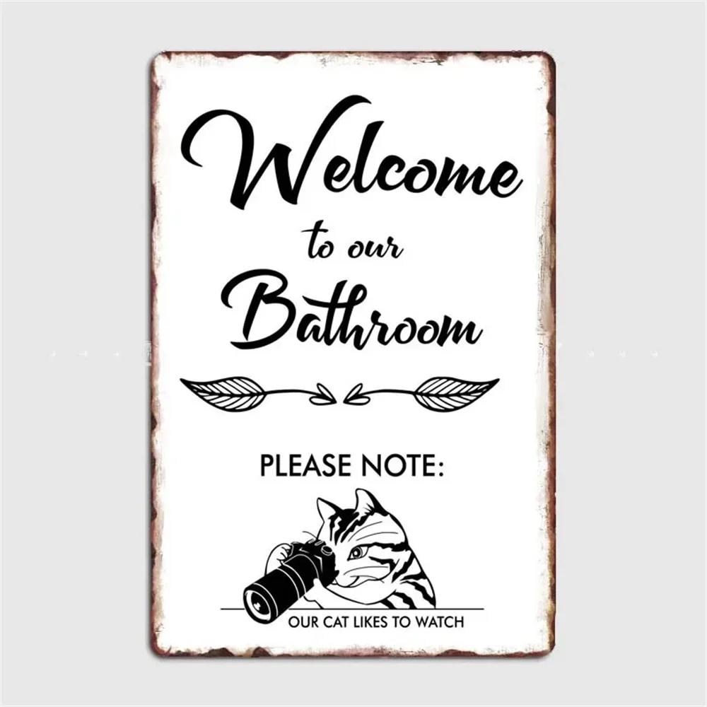 Lustiges Toilette Metallgemälde Blechschild Retro Bild Vintage Korrosion Plakette Brett Man Cave Café Bar Kino Badezimmer Wanddeko