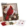 Kit per Ricamo Punch Needle Natalizio 3D Tessuto Kit Fai da Te Set Ricamo ad Ago Perforato Set Artigianato Fatto a Mano Festivo Senza Cuciture Progetti per Adulti e Principianti