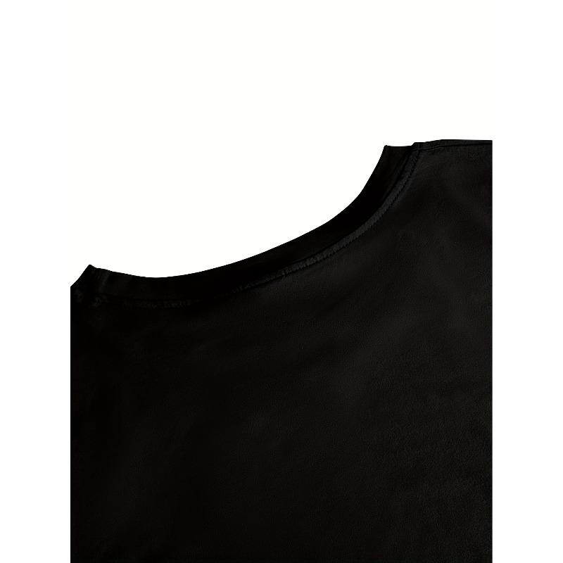 Europäische Größen Herren Gothic Totenkopfmuster T-Shirt - Y2K Street Hip-Hop Stil Religiöses Symbol Rundhals Kurzarm Lässiges Sommer Oberteil,