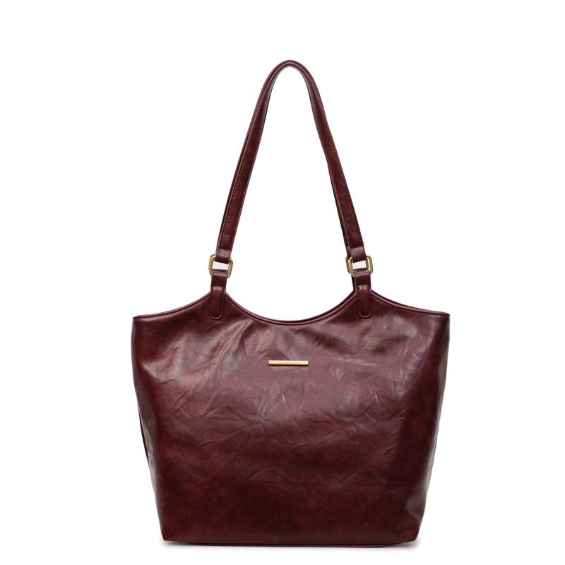 

Elegant Women s Single Shoulder Tote Bag - Fashionable, Spacious, and Ideal for Everyday Use 39 x 14 x 30 cm вино красного