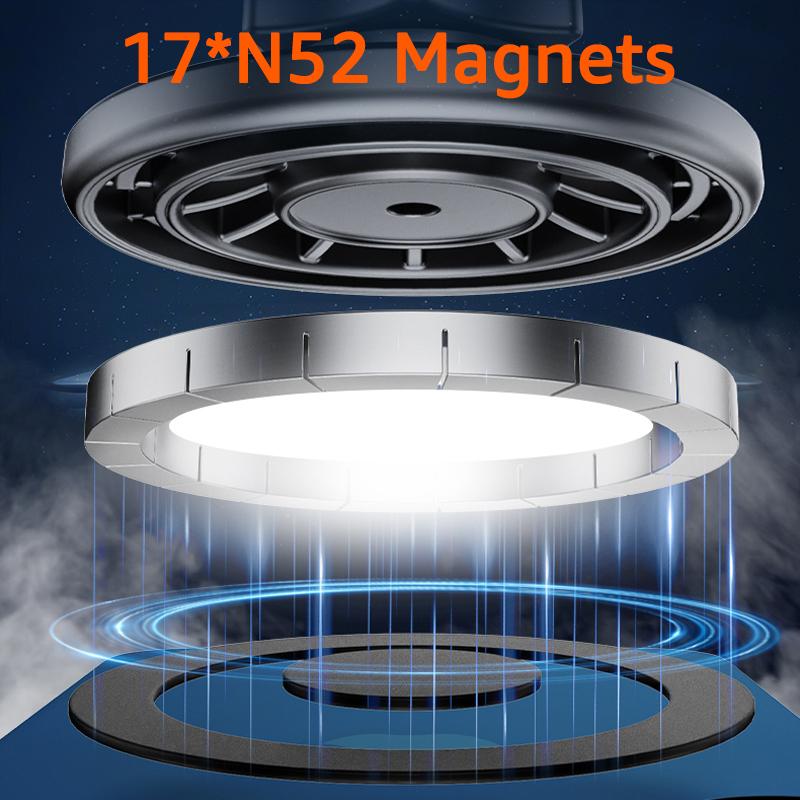 Universal Magnetic Car Air Vent Mobile Phone Clip GPS Brackets for iPhone 17 Xiaomi Samsung Strong Magnet Car Cradle for MagSafe