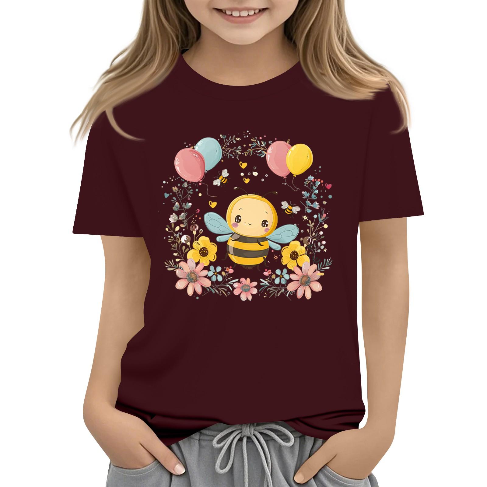 

Детская модная повседневная футболка с круглым вырезом и короткими рукавами 100 винный