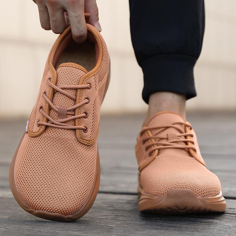 All Black Wide Toe Shoes For Men Breathable Comfortable Platform Minimalist Travel Shoes  Wide Toe Barefoot Casual Sneakers