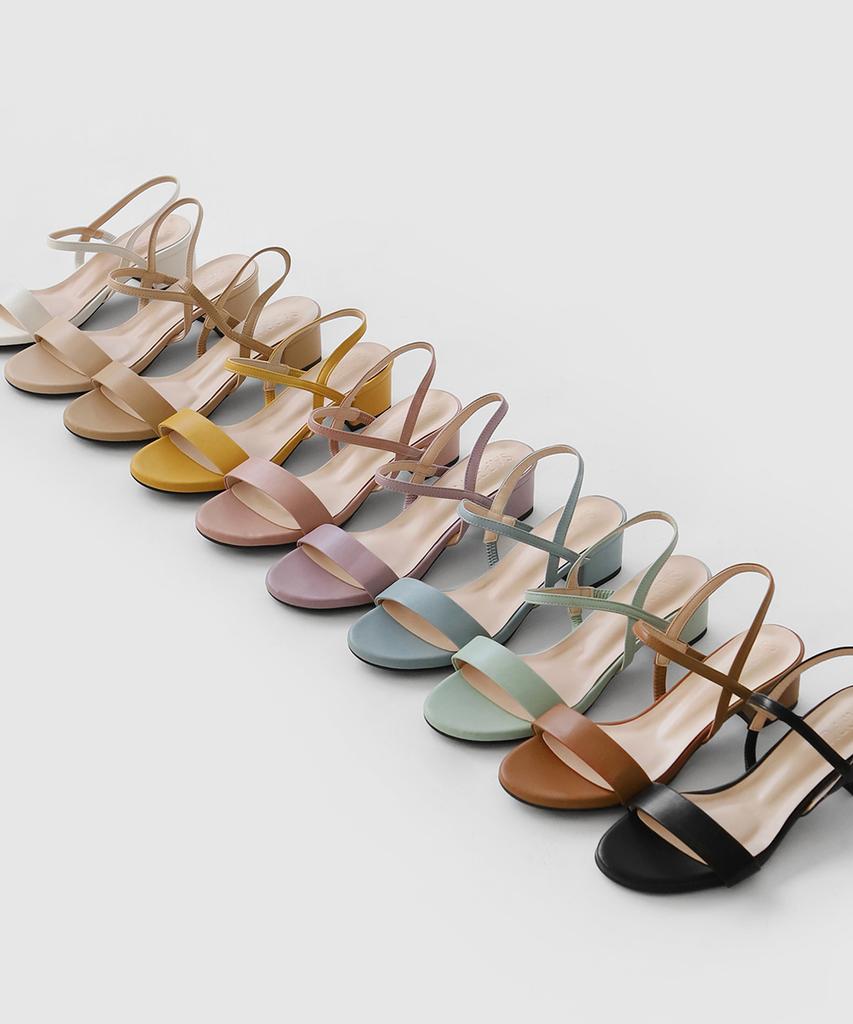 Sappun Lended Strap Sandal Heels (4Cm)