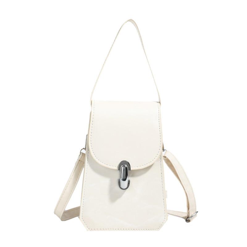 Small Womens Pu Handbag With Lock Closure For Daily Casual Use