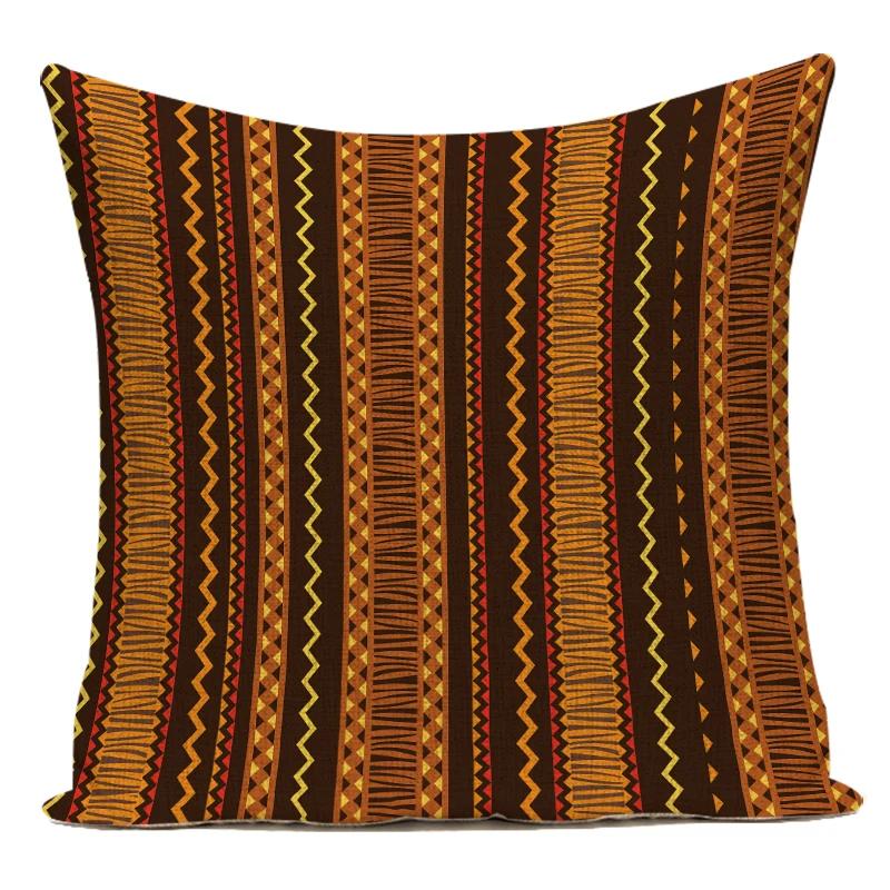 Africa Decorative Cushion Cover African Woman Custom Pillow Case National Costume Pattern Sofa Home Decor Pillow Cover