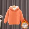 Jungen Fleece gefütterter Hoodie Herbst Winter Verdickt Warm Langarm Pullover für große Kinder