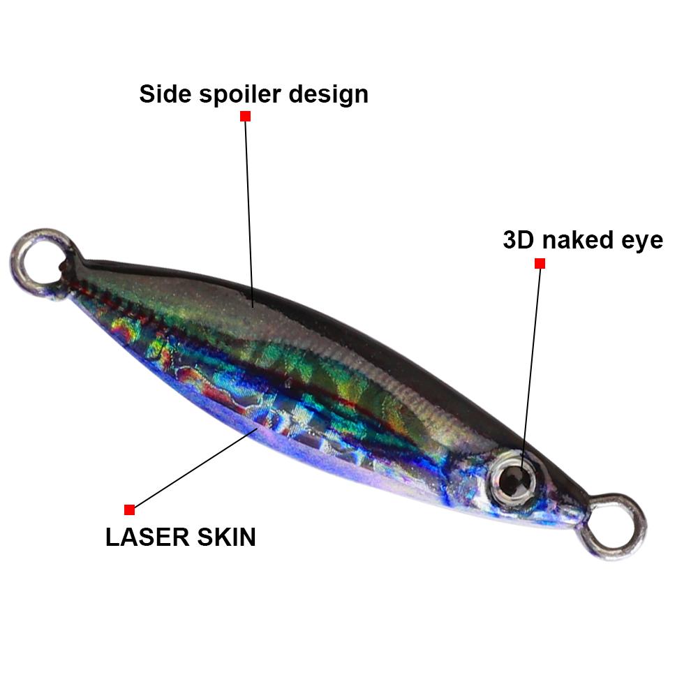 Nová Glow Fishing Lure Casting Tuňák 7g 10g 14g 21g 28g Slow Pitch Jig Mořský vlk Salterwater Inshore Umělá návnada