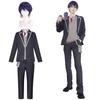 Kenmochi Toya Cosplay Costume with Male High School Student VTuber Cosplay Adult Fancy School Stage Kenmochi Toya Cosplay Toya with Ne [Kamihei
