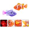 Luminous Kids Toys Electronic Swimming Fish Activated Glow Pet Toy for Kids & Cats, Bath/Pool Interactive Toy, Baby Shower Gift