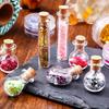 Elegant Mini Glass Wishing Bottles Jars with Cork Stoppers Set for Storing Dream DIY Crafts Projects Beads Container
