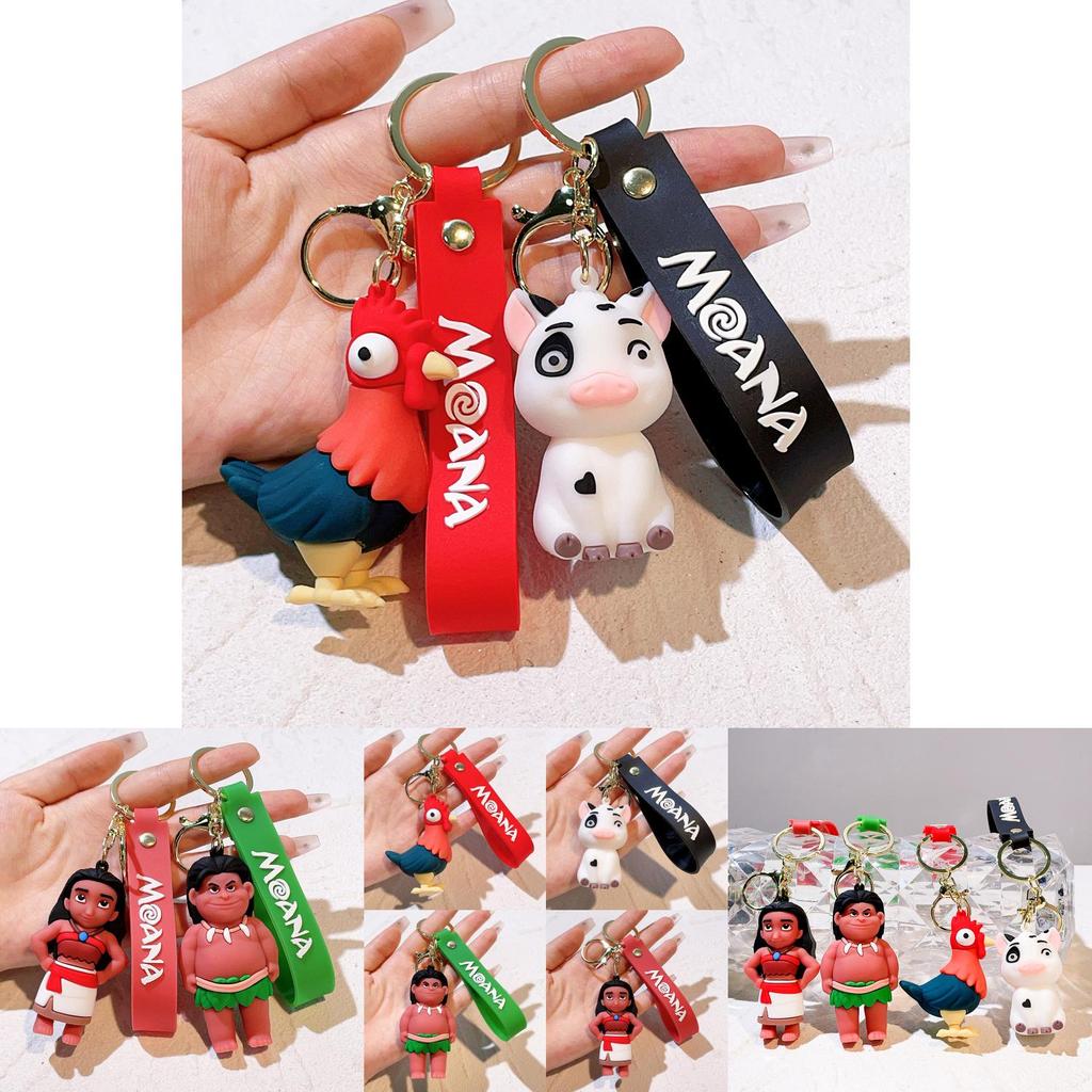 2024 Movie Moana Keychain Cute Cartoon Silicone Keyring Gift For All Occasions