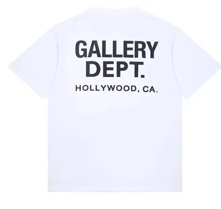 Vintage High Street Tshirt Gallery Printed Shirt Fashion Letter Printed Tshirt Casual Oneck Tshirt Summer Brand Top Breathable