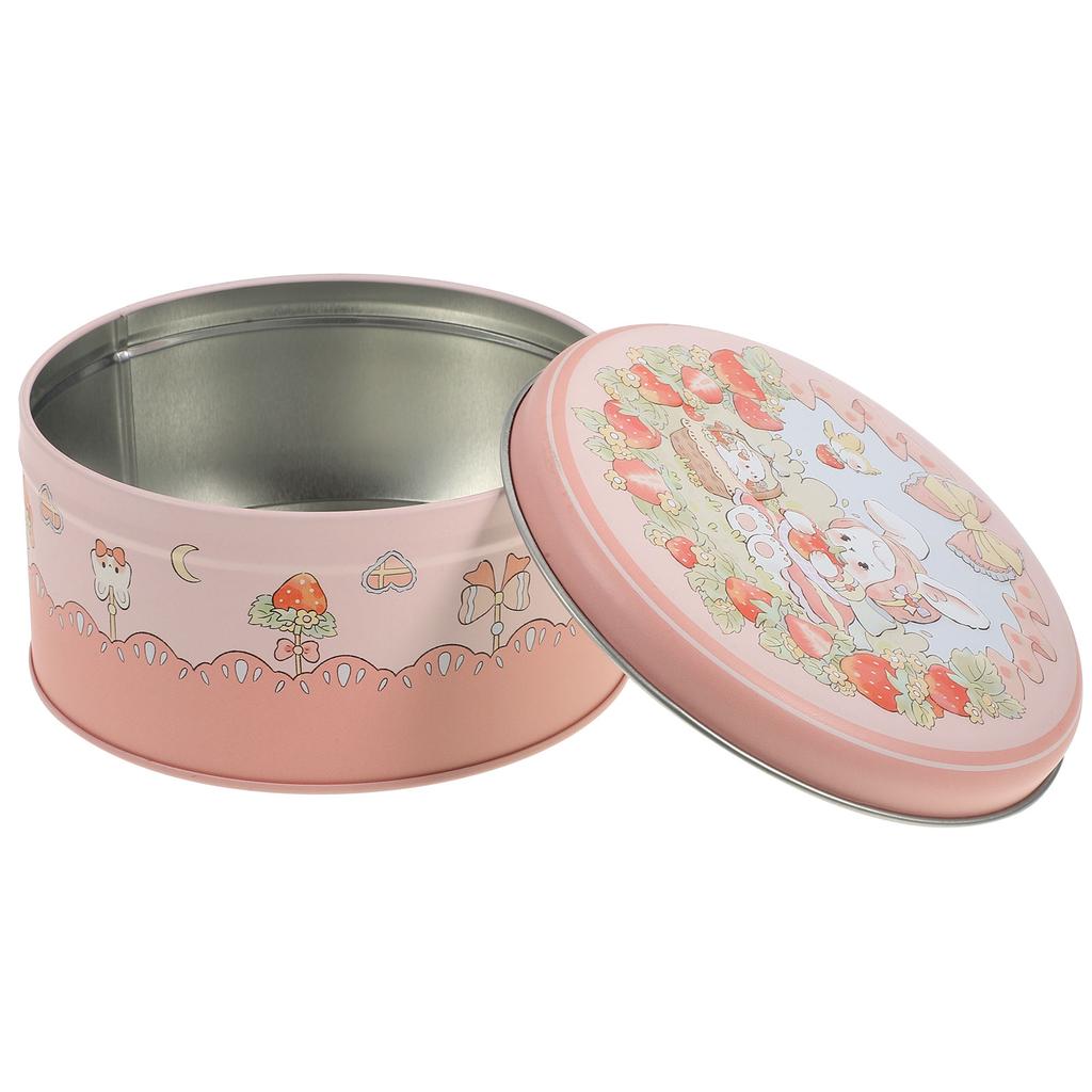 Bunny Cookie Jar Tin Packing Box Sugar Canister Tinplate Decorative Storage Boxes