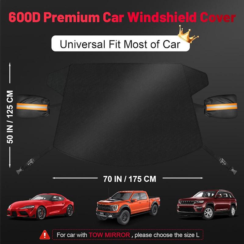 Universelle Auto-Windschutzscheibenabdeckung Auto SUV Winter Vorne Hinten Windschutzscheibe Eisabdeckung Windschutzscheibenschutzabdeckung