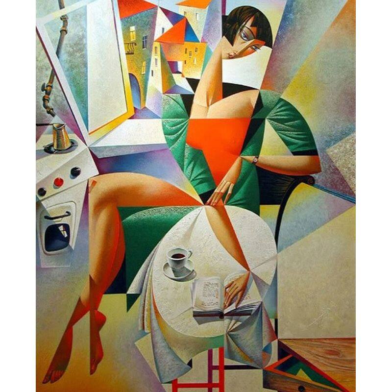 Abstrakte Kvinneplakater Veggkunst Lerretsmalerier Og Trykk Klassiske HD-bilder For Stue Hjemmekontordekorasjon Uten ramme