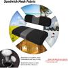 Golf Cart Front Seat Covers Fit EZGO TXT 1994-2013, Washable Breathable Air Mesh Cloth Adjustable Seat Cover for Golf Cart, Black and Gray