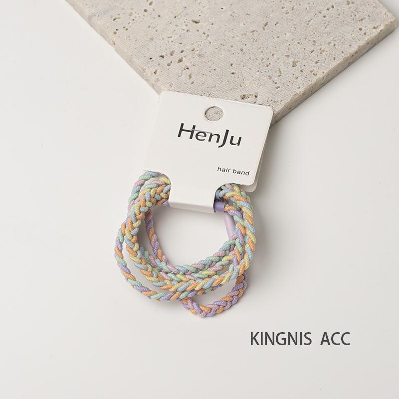 Spring & Summer 2025 Hair Accessories Collection: High-Elasticity Rubber Band Hair Ropes & Headbands for Women