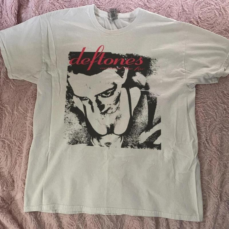 Deftones Band T shirt, Deftones Around The Fur Tshirt Men Fashion Street Hip-hop Rock Short-sleeved Women Cotton Round-neck Top