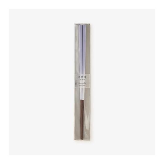 Afternoon Tea Living Chopsticks JE62 Wakasa-nuri Antibacterial Meguri Chopsticks Purple Natural Wood Antibacterial Process Dishwasher Safe 23cm